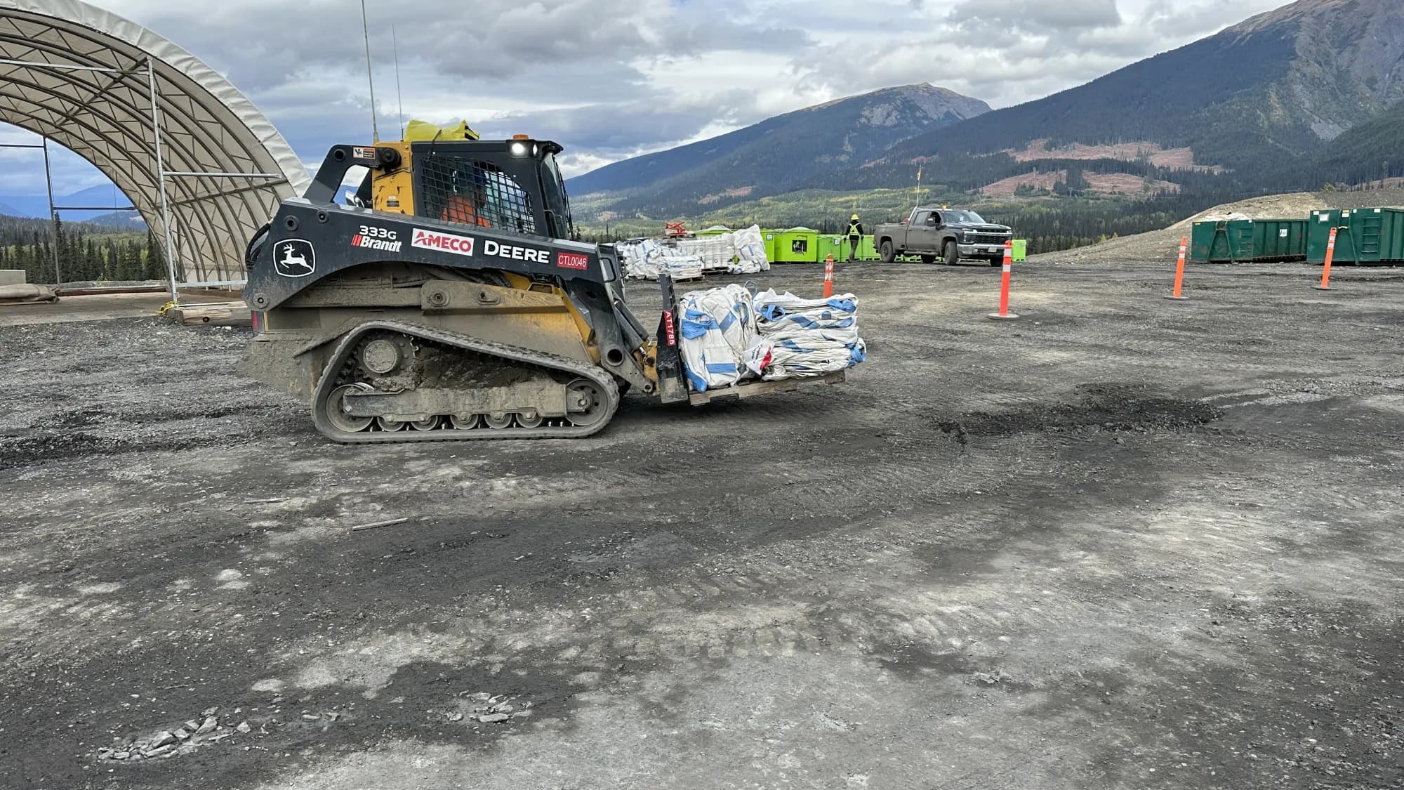 Industrial equipment at a Northwestern British Columbia worksite