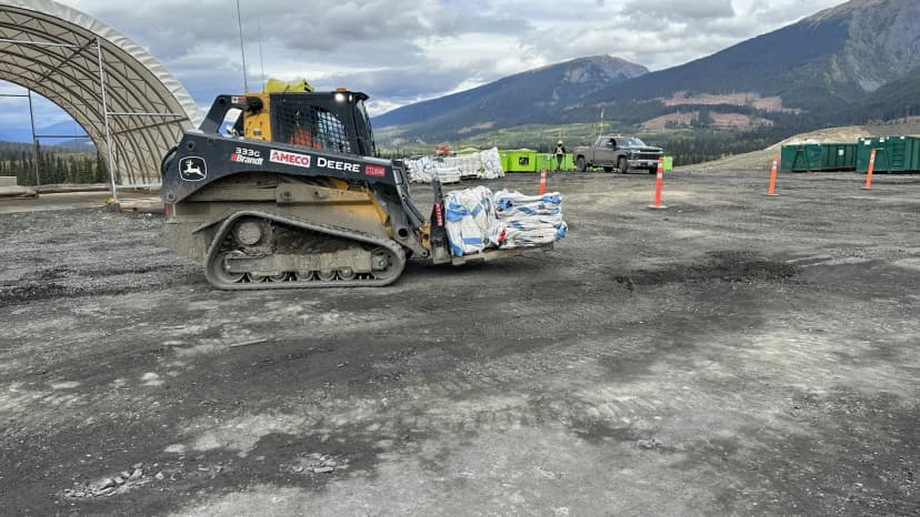 Industrial equipment at a Northwestern British Columbia worksite