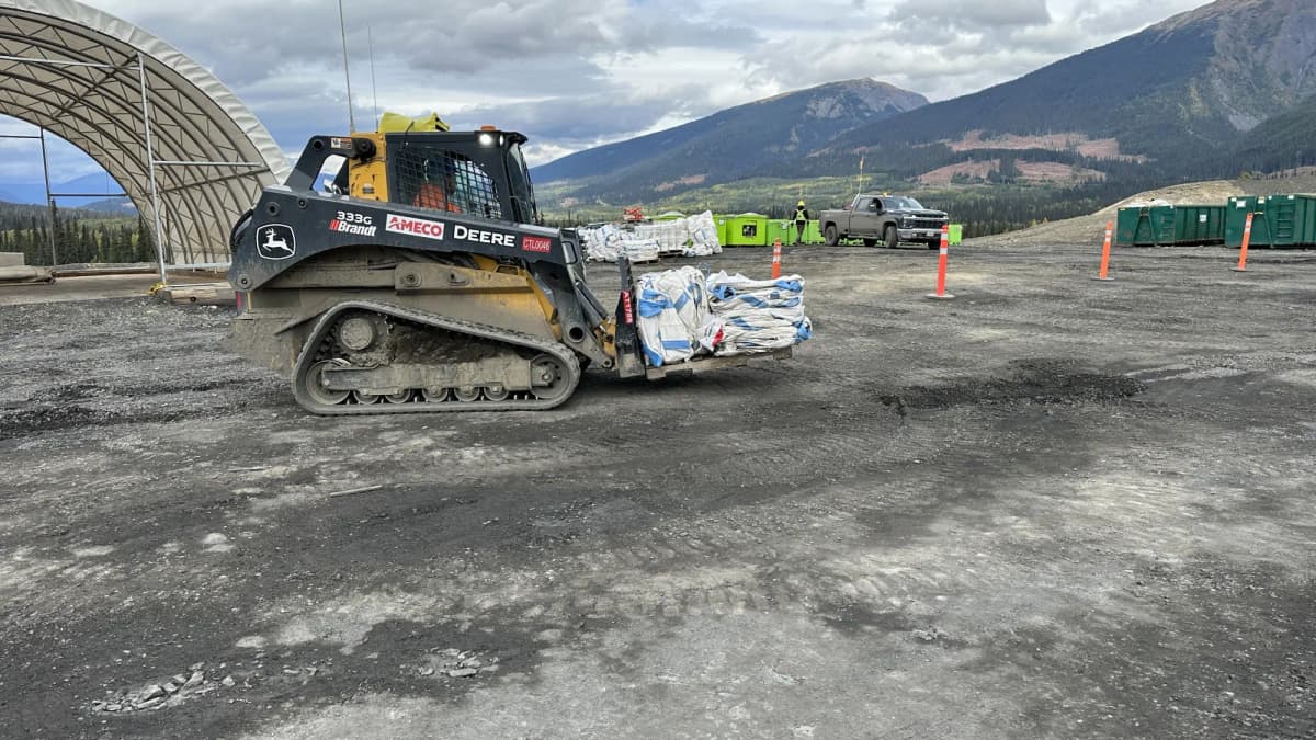 Industrial equipment at a Northwestern British Columbia worksite
